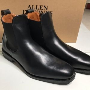 Allen Edmonds Liverpool Chelsea Boots Mens Size 9D Black Unworn